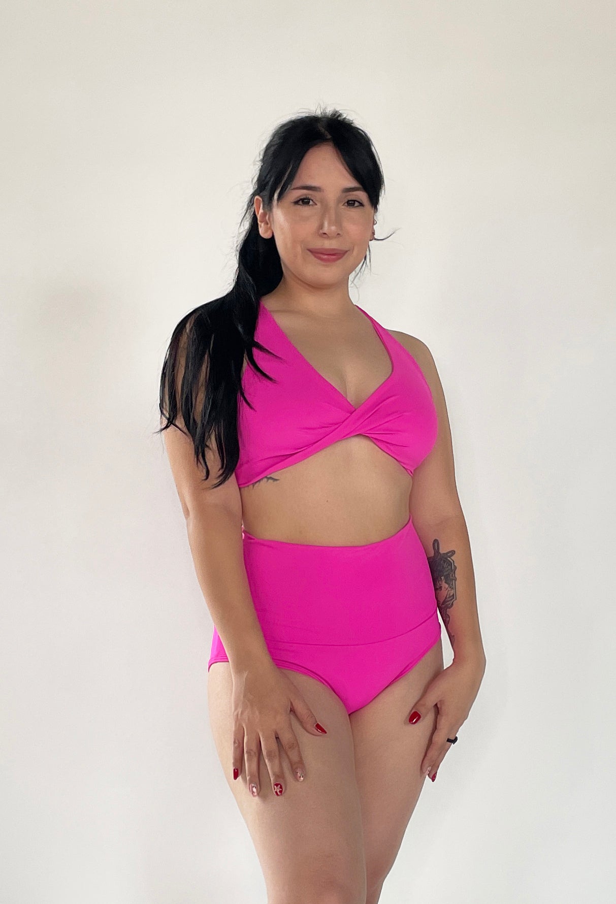 TOP TWIST - FUCSIA