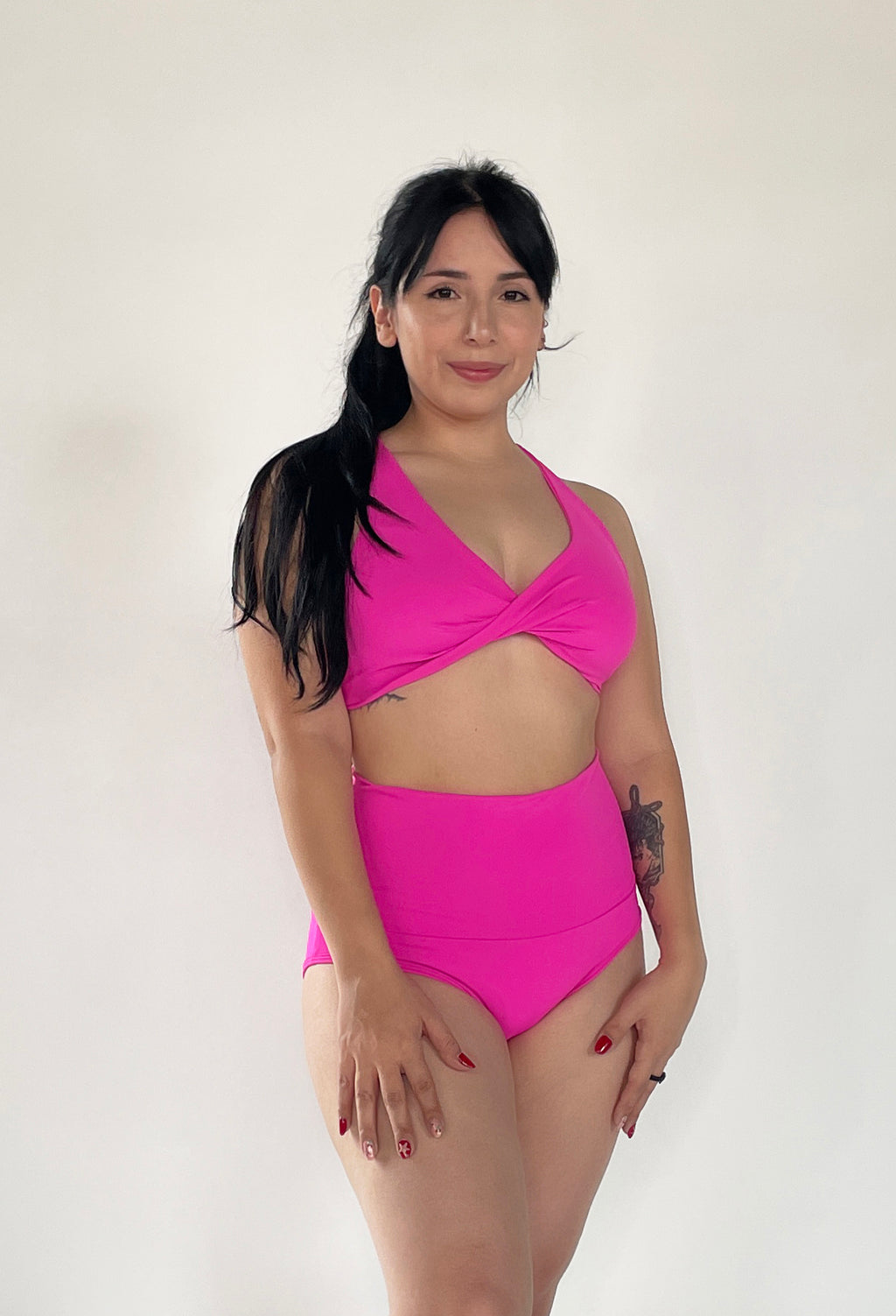 TOP TWIST - FUCSIA
